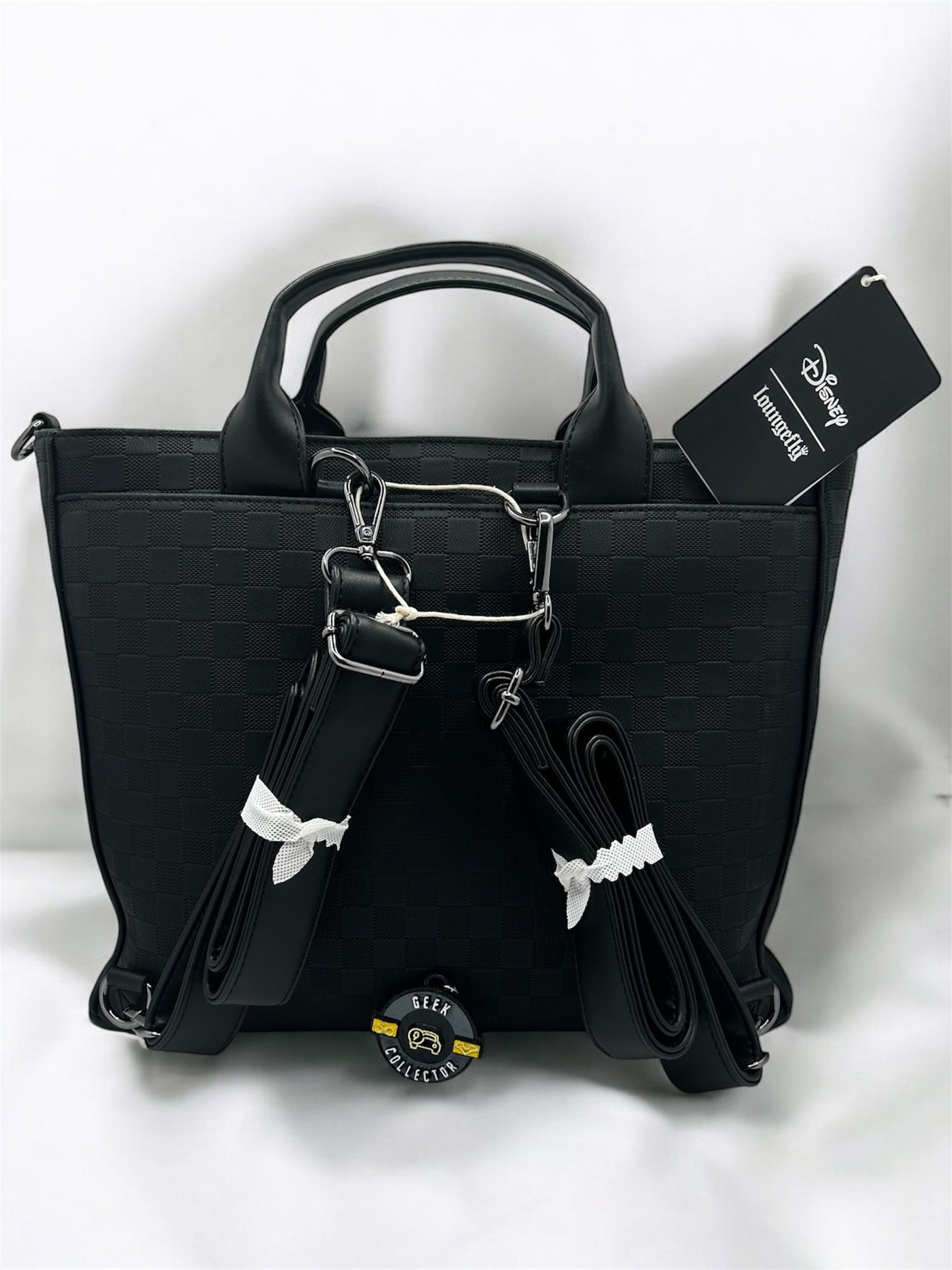 Bolsa Tote y Mochila Loungefly: Mickey Mouse – Edición Especial "Black Damask"
