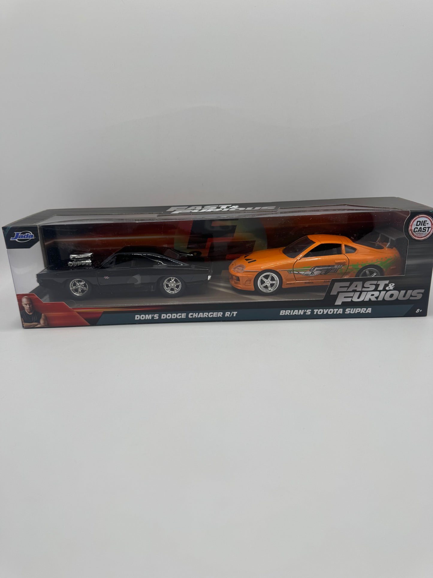 Pack Doble de Colección: Dom's Dodge Charger R/T & Brian's Toyota Supra 1:32