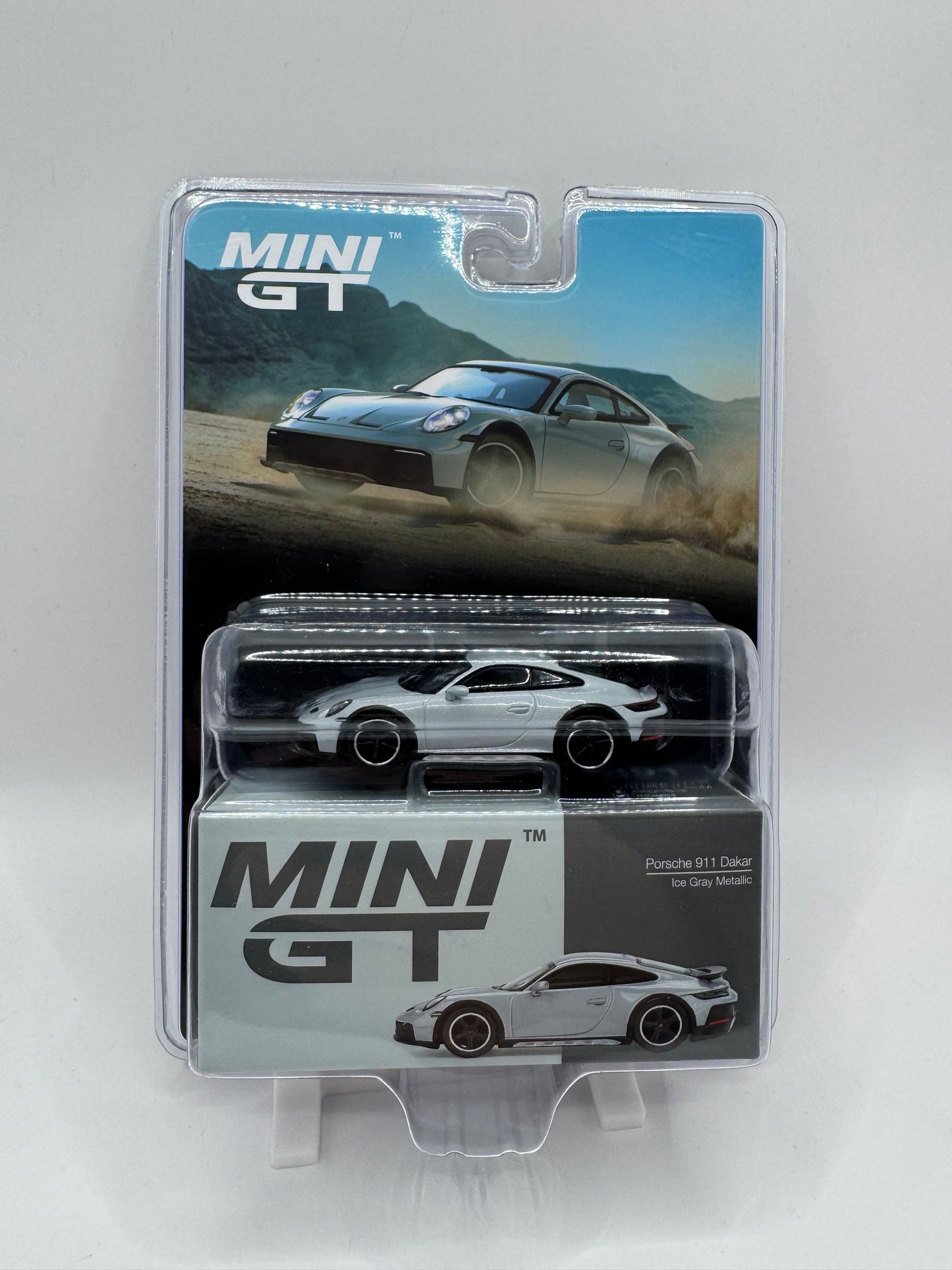 Mini GT: Porsche 911 Dakar - Ice Gray Metallic