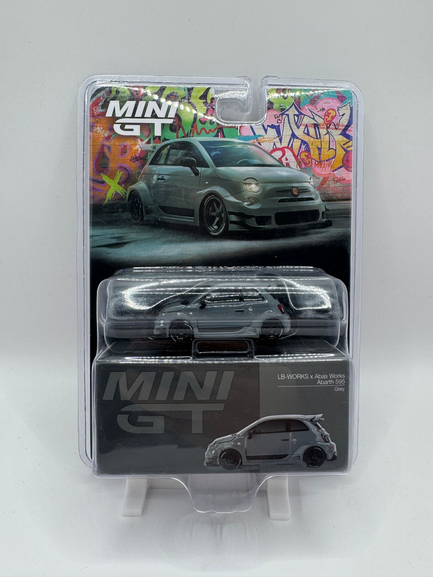 Mini GT: LB-WORKS x Abas Works Abarth 595 - Grey