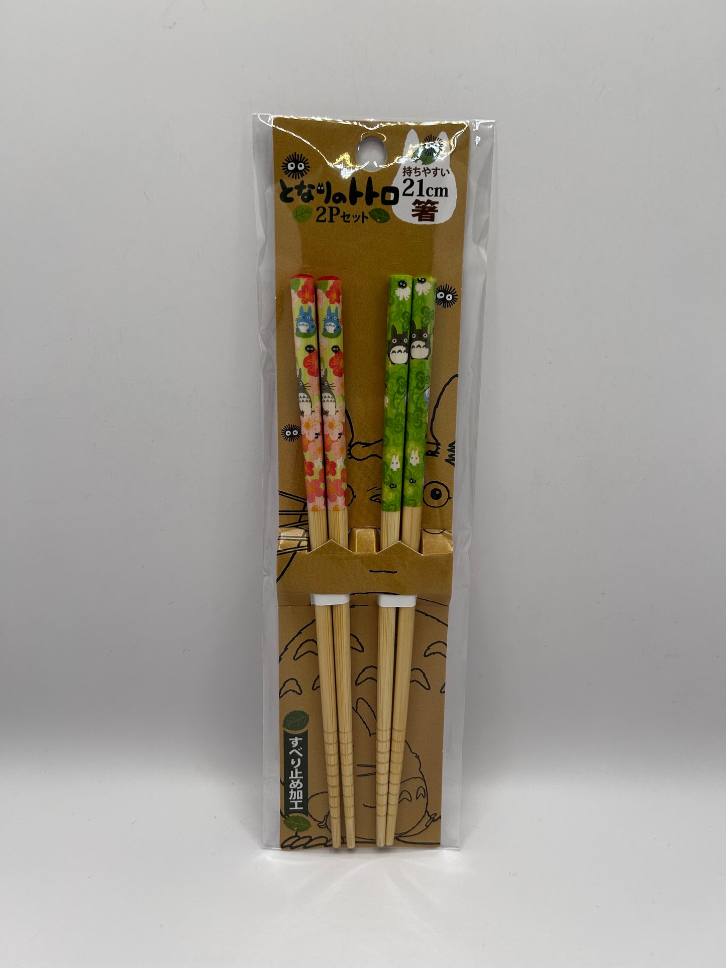 Set de Palillos de Bambú "Mi Vecino Totoro" - Pack de 2 Pares