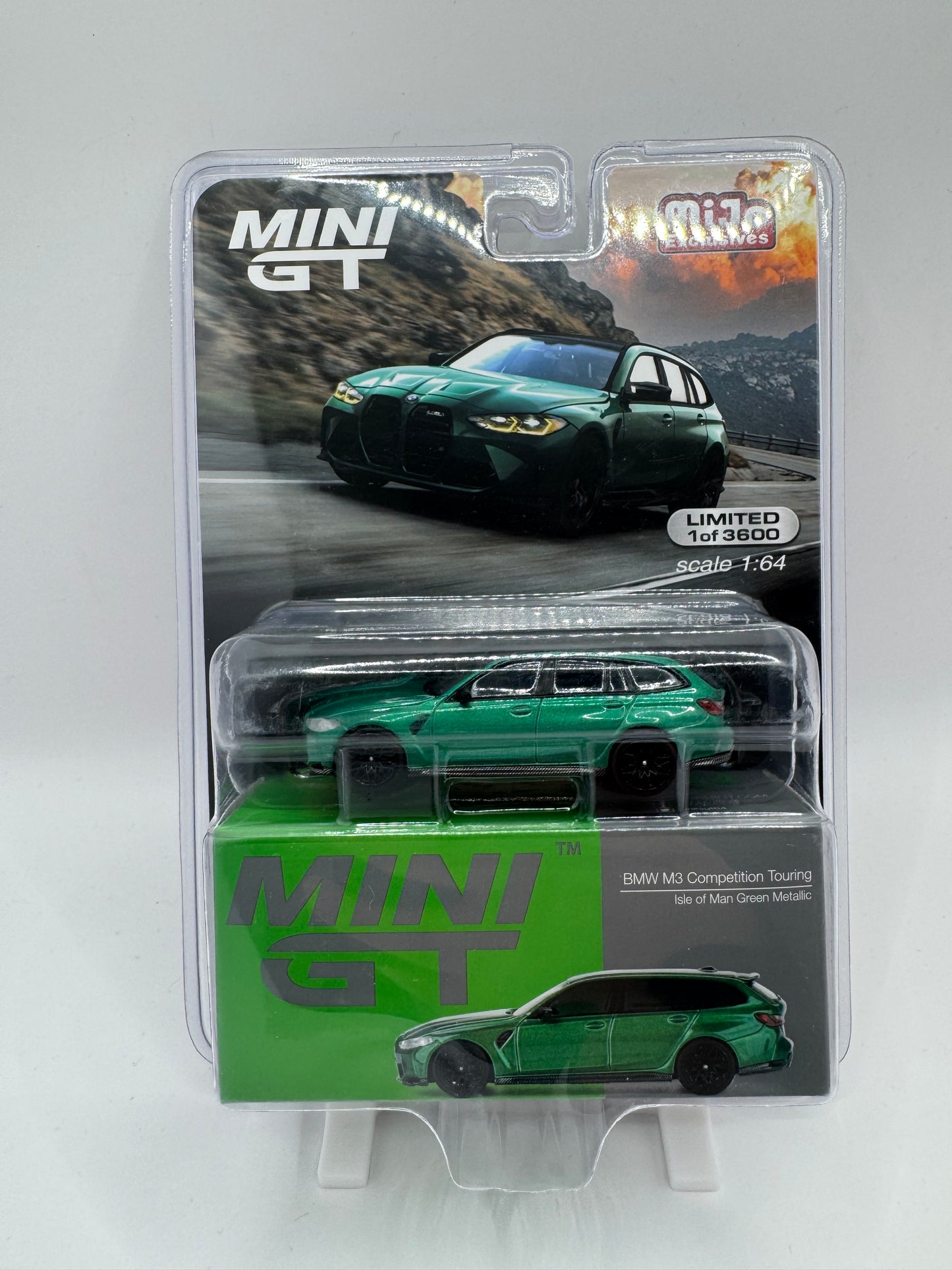 Mini GT: BMW M3 Competition Touring - Isle of Man Green Metallic