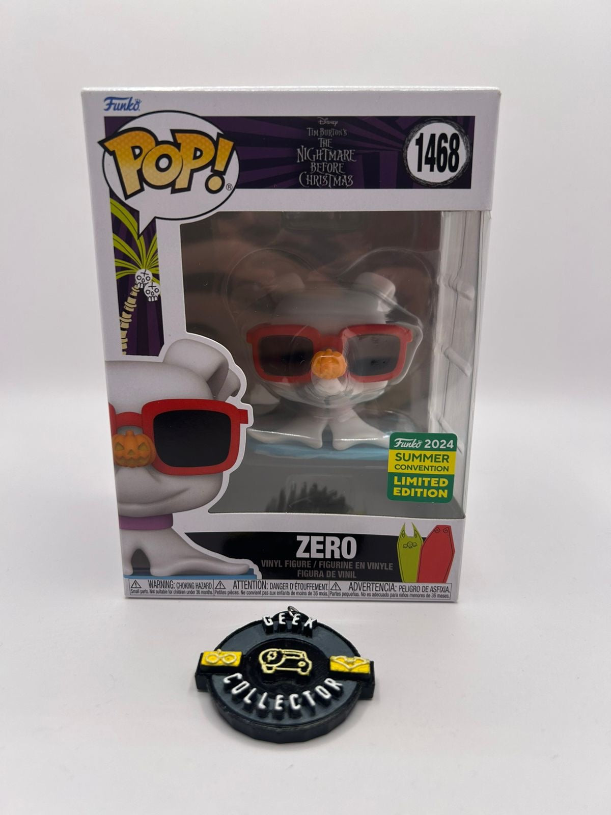 Funko Pop! Disney: The Nightmare Before Christmas - Zero with Sunglasses (#1468) – Limited Edition Summer Convention 2024
