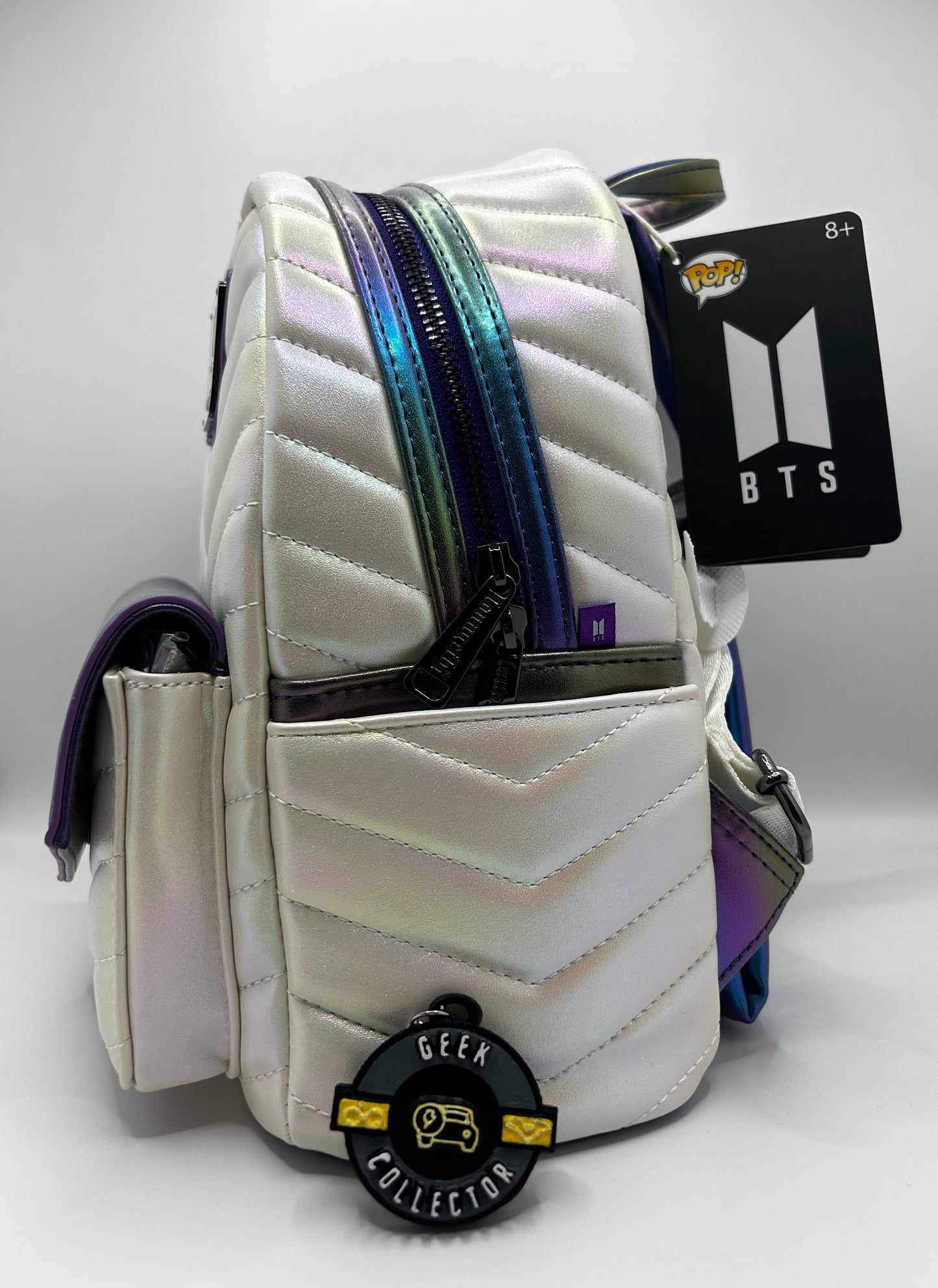 Loungefly BTS Iridescent Quilted Mini Backpack