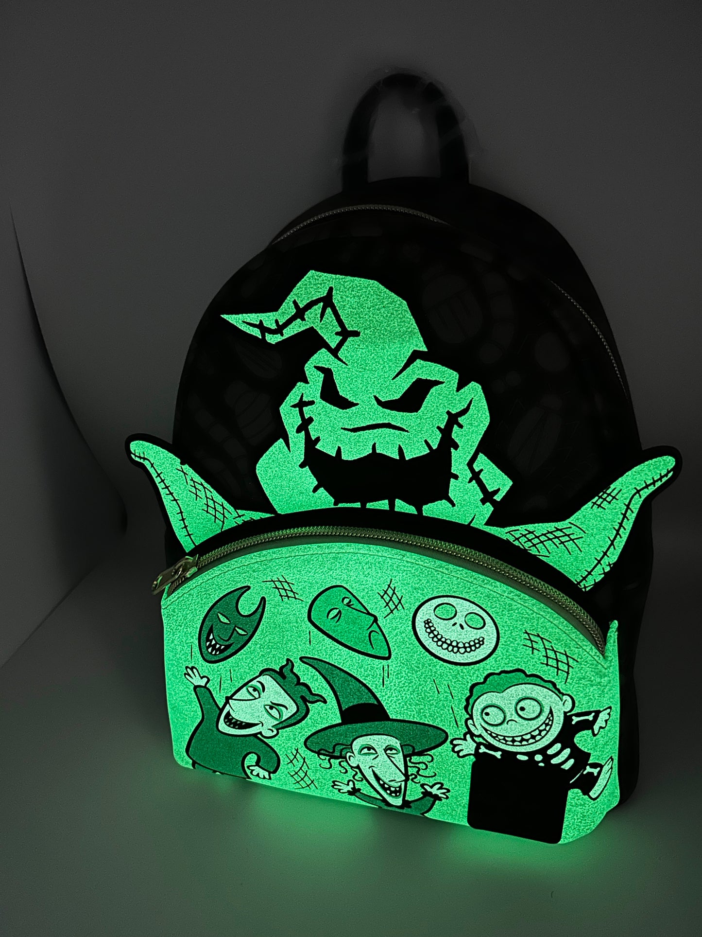 Loungefly Disney The Nightmare Before Christmas Oogie Boogie Glow In The Dark Mini Backpack