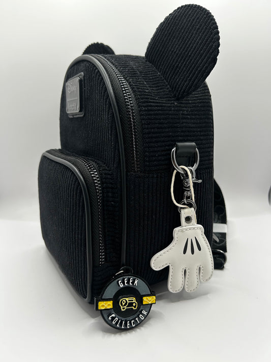 Loungefly Disney Mickey Mouse Classic Corduroy Convertible Mini Backpack & Crossbody