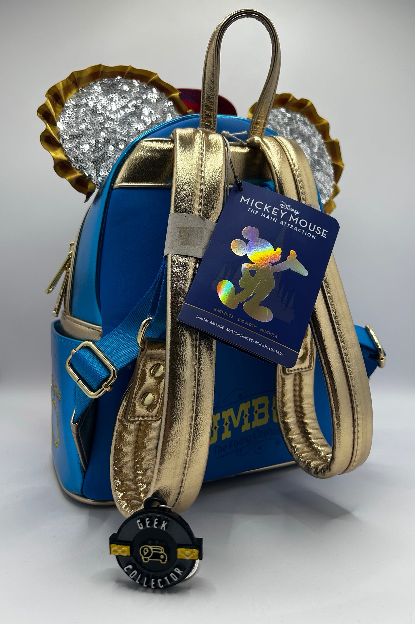 Loungefly Disney Parks 50th Mickey The Main Attraction Dumbo Flying Elephant Mini Backpack