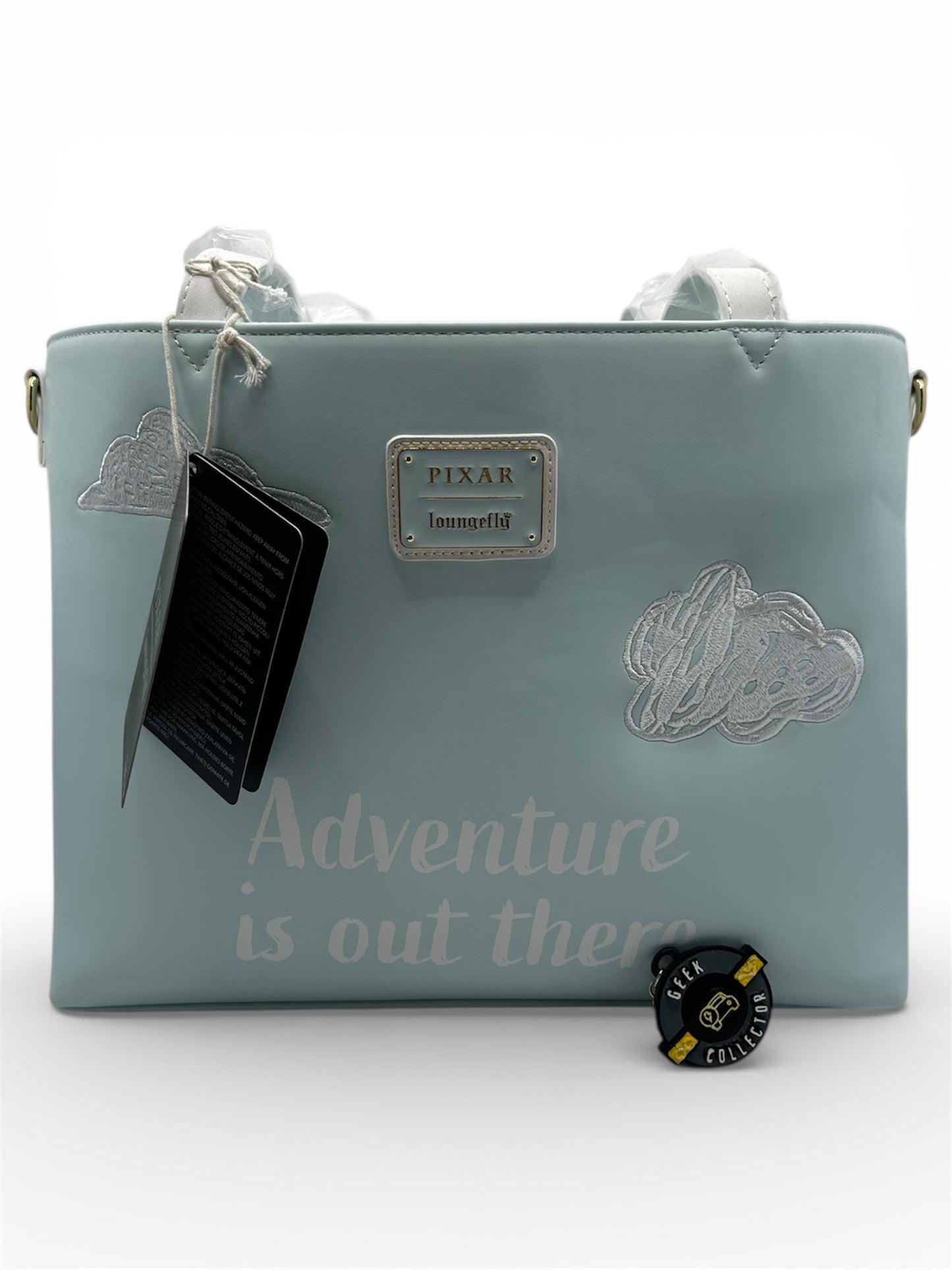 Loungefly Disney Pixar Up Floating House Pom Pom Tote Bag Exclusive