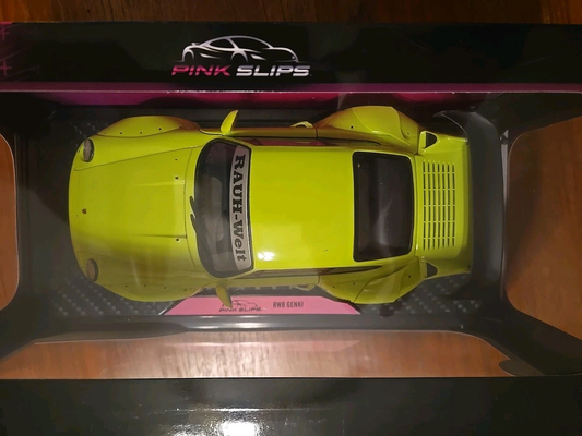Jada Pink Slips Porsche RWB Genki Amarillo Verde NUEVO 1:18 Next Level