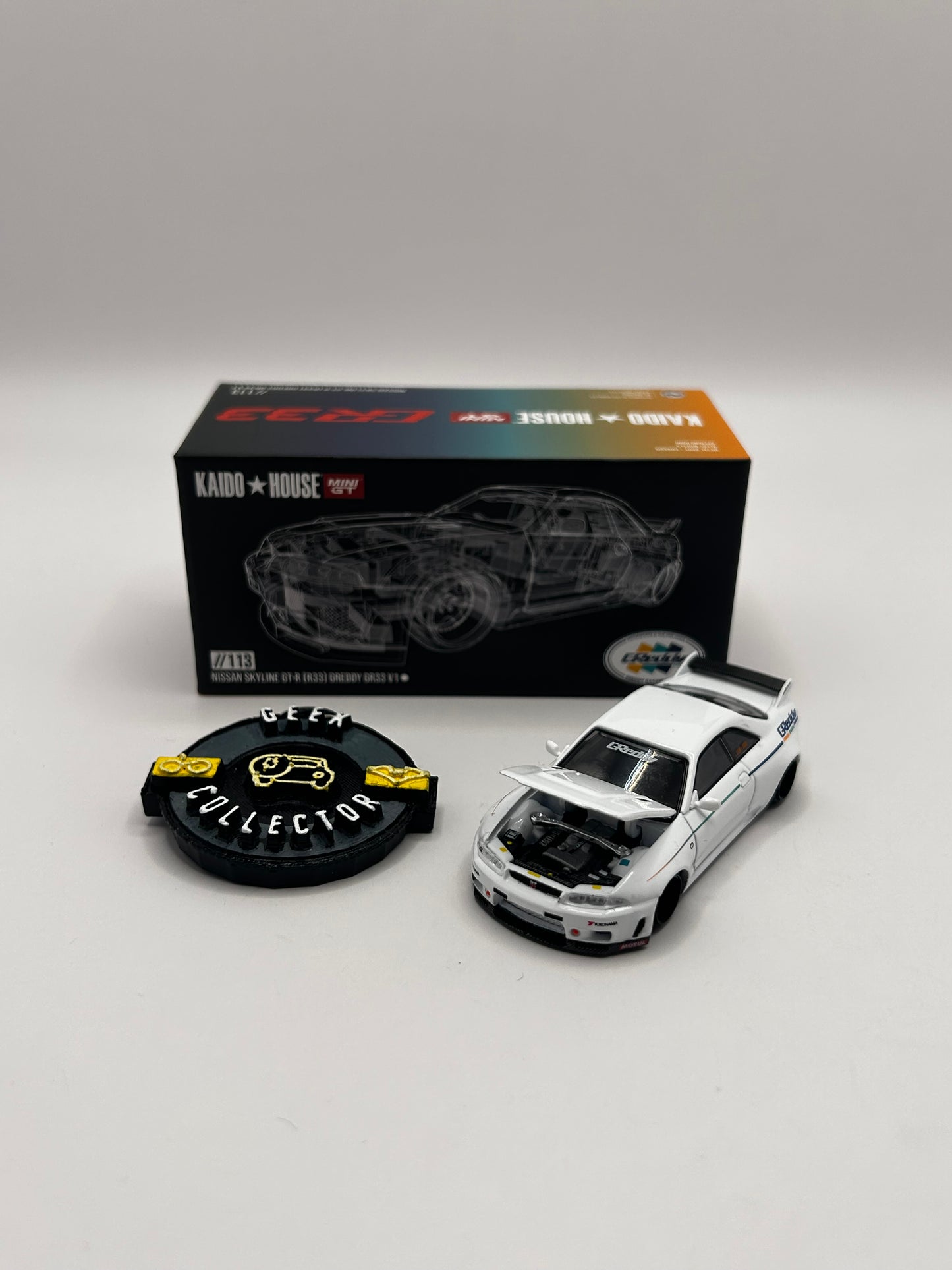 Nissan Skyline GT-R (R33) GReddy GR33 V1 – KAIDO★HOUSE x MINI GT
