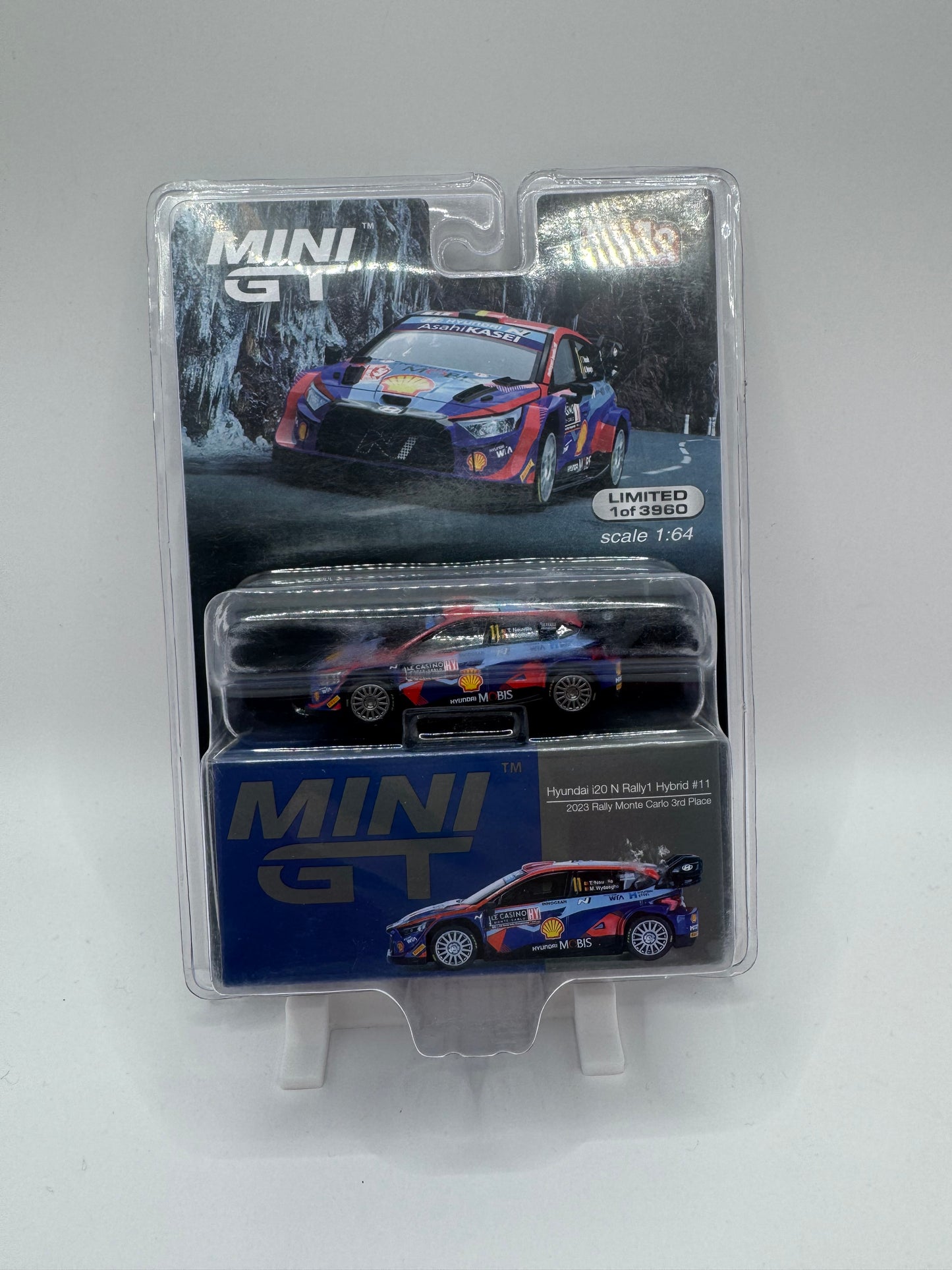 Mini GT: Hyundai i20 N Rally1 Hybrid #11 - 2023 Rally Monte Carlo 3rd Place