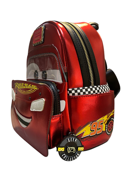 Mini Mochila Loungefly Pixar: Cars - Rayo McQueen "Rust-eze" Edition