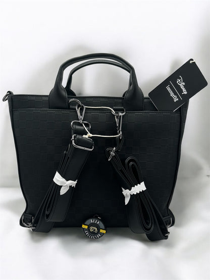 Bolsa Tote y Mochila Loungefly: Mickey Mouse – Edición Especial "Black Damask"