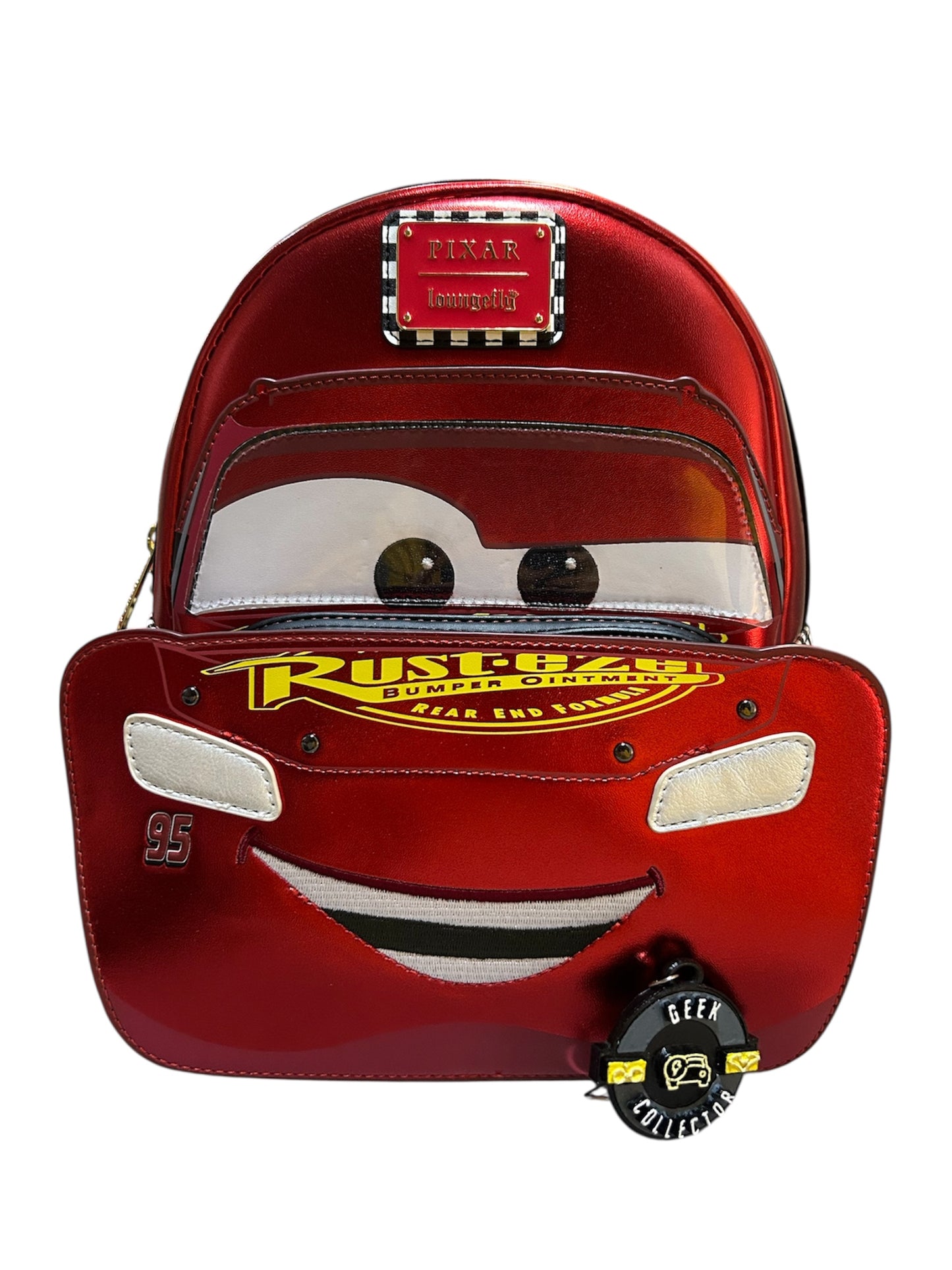 Mini Mochila Loungefly Pixar: Cars - Rayo McQueen "Rust-eze" Edition