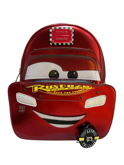 Mini Mochila Loungefly Pixar: Cars - Rayo McQueen "Rust-eze" Edition