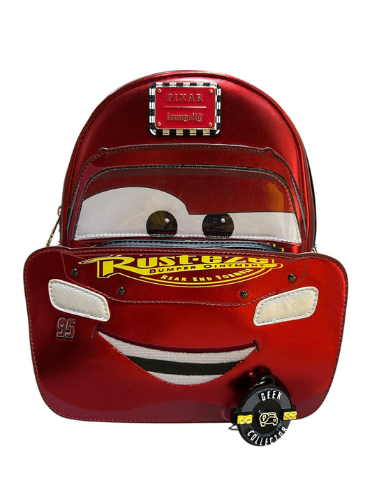 Mini Mochila Loungefly Pixar: Cars - Rayo McQueen "Rust-eze" Edition