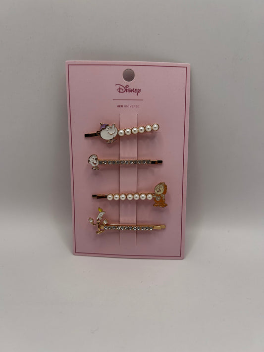 Set de Pasadores Disney - La Bella y la Bestia