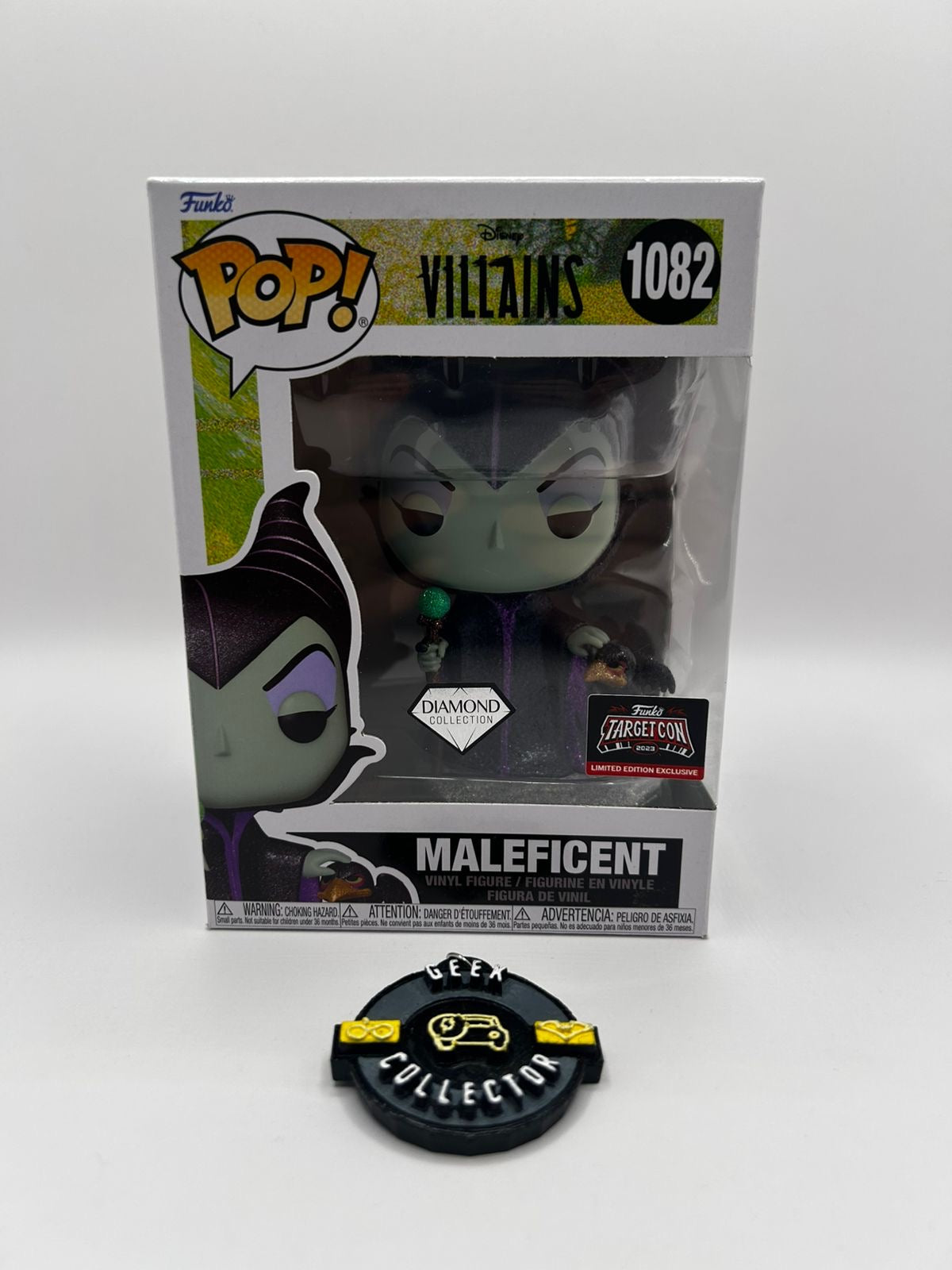 Funko Pop! Disney Villains: Maléfica #1082 – Diamond Collection (Target Con 2023 Exclusive)