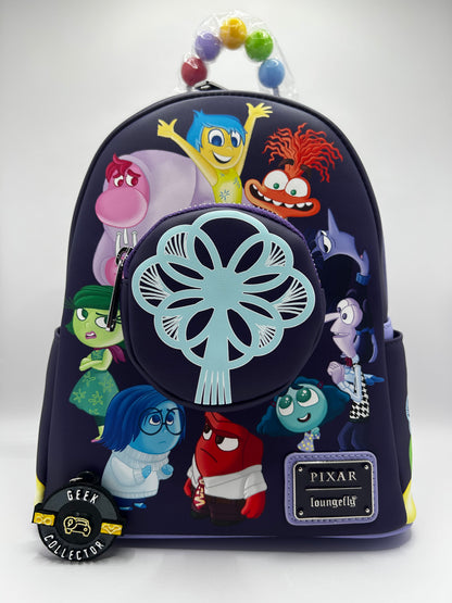 Mini Mochila Loungefly: Inside Out 2 (Intensa-Mente 2) – Edición Especial "Control Panel" con Luces