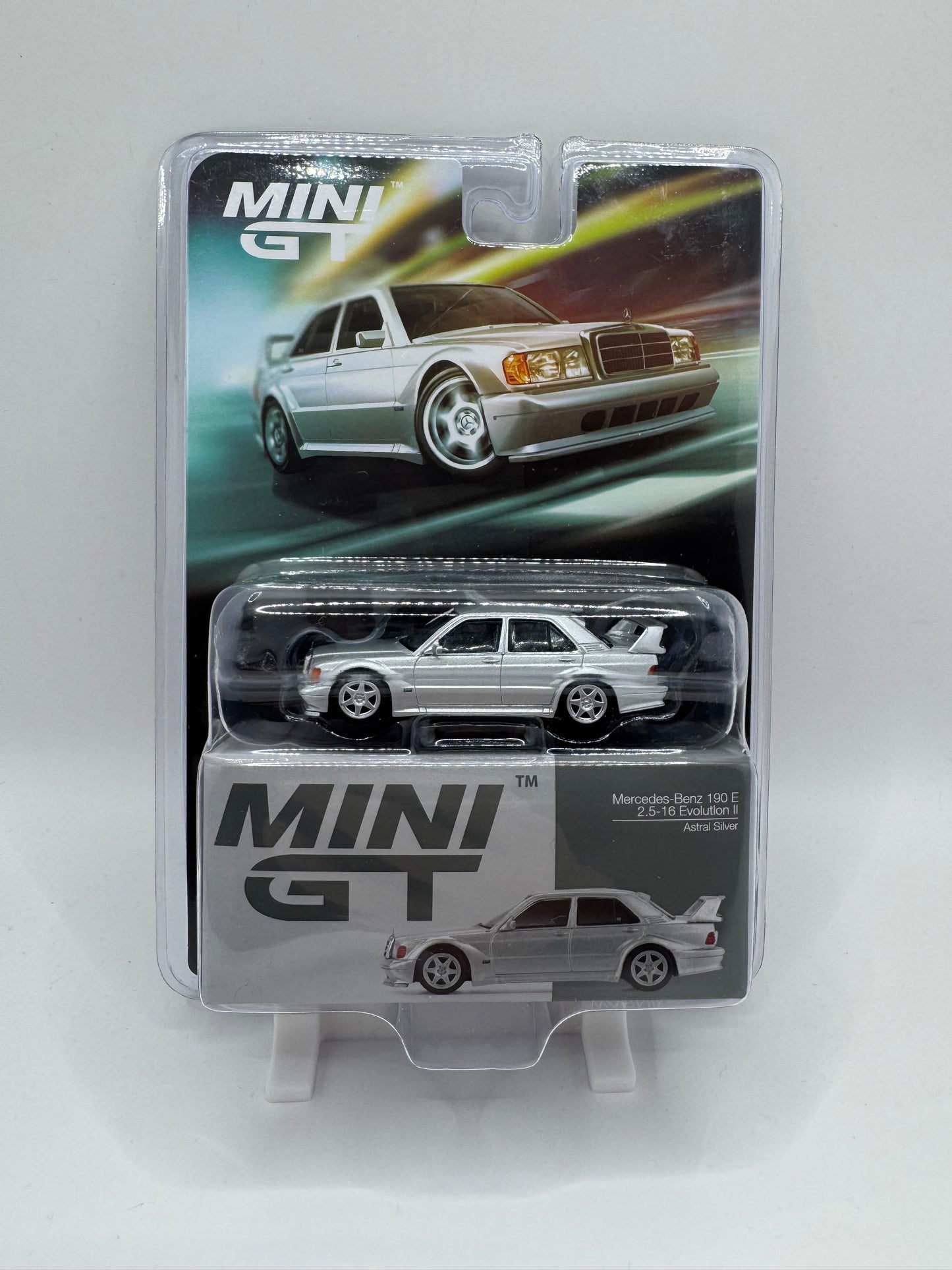 Mini GT:Mercedes-Benz 190 E 2.5-16 Evolution II - Astral Silver