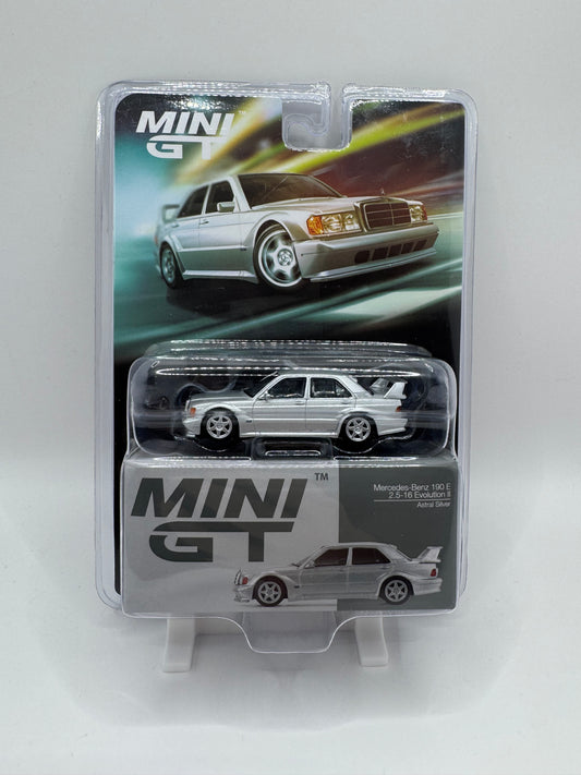 Mini GT:Mercedes-Benz 190 E 2.5-16 Evolution II - Astral Silver