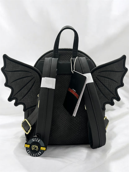 Mini Mochila Loungefly: Chimuelo (Toothless) – Cómo Entrenar a tu Dragón (Edición Especial)