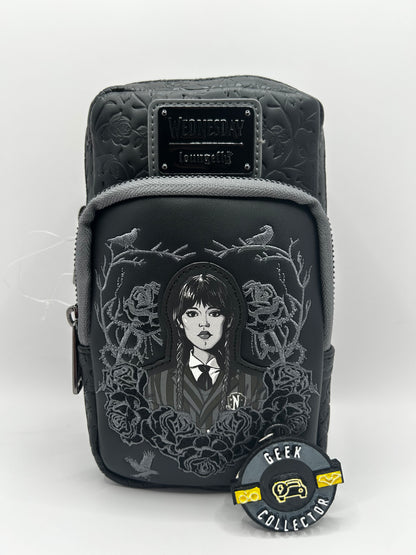 Bolso Crossbody Loungefly: Wednesday (Merlina) - Nevermore Academy