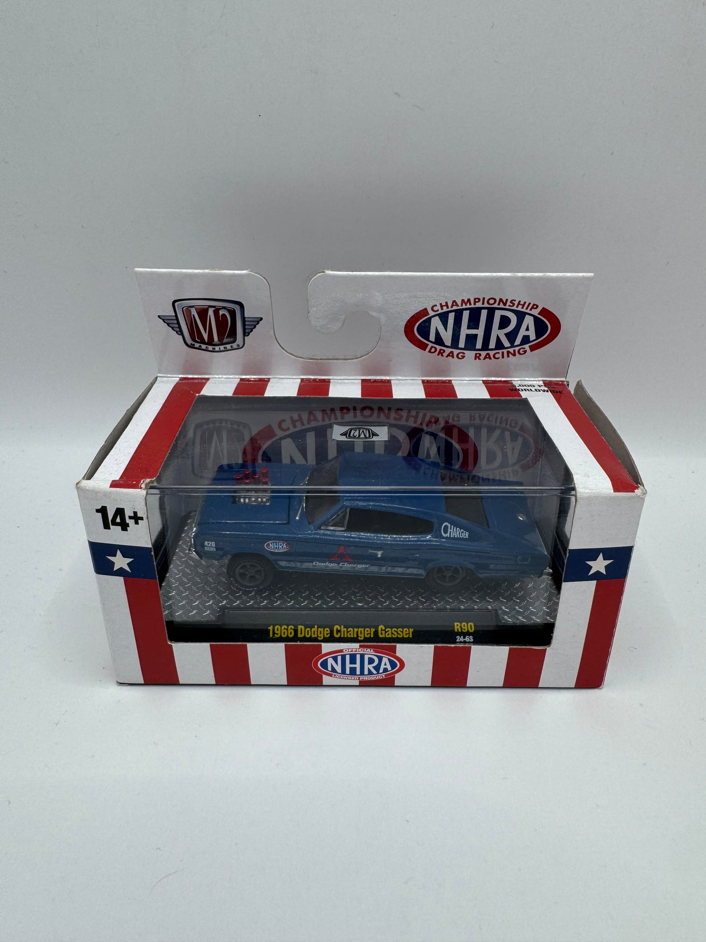 M2 Machines: 1966 Dodge Charger Gasser - Edición Oficial NHRA (R90)