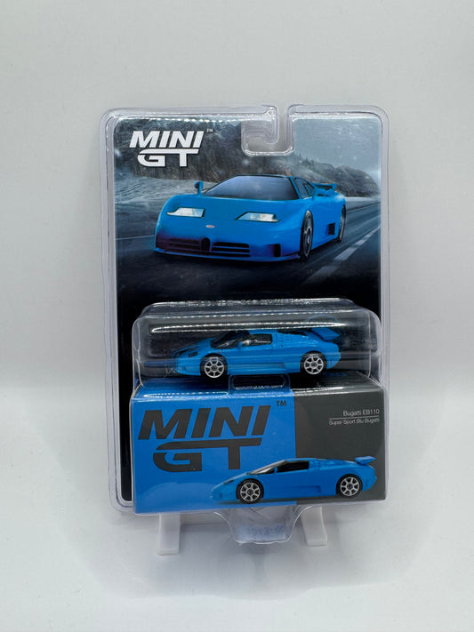 Mini GT: Bugatti EB110 Super Sport - Blu Bugatti