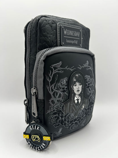 Bolso Crossbody Loungefly: Wednesday (Merlina) - Nevermore Academy