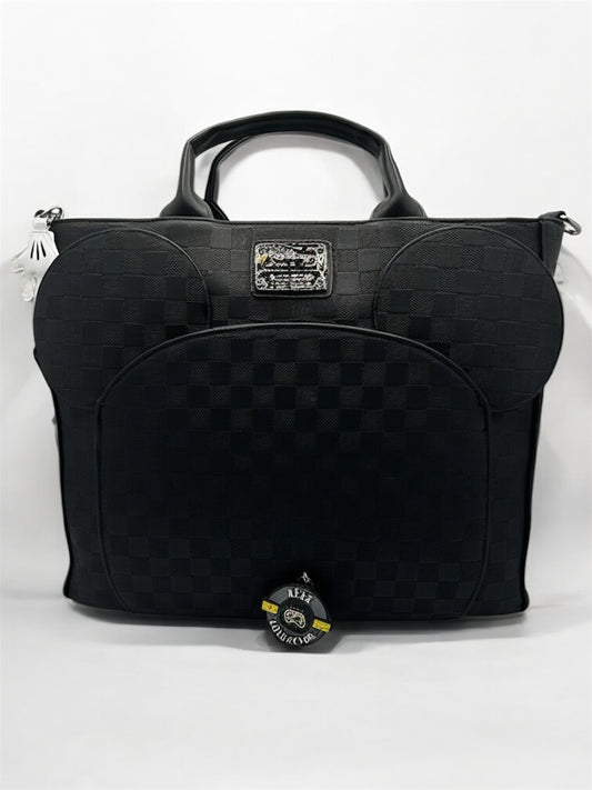 Bolsa Tote y Mochila Loungefly: Mickey Mouse – Edición Especial "Black Damask"