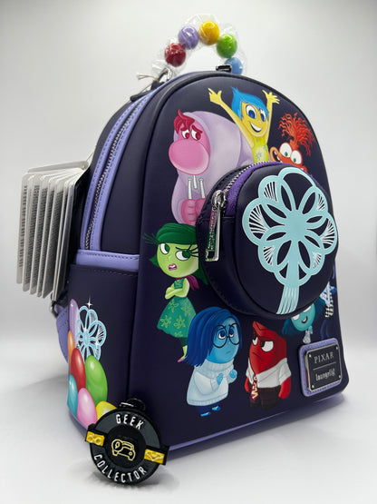 Mini Mochila Loungefly: Inside Out 2 (Intensa-Mente 2) – Edición Especial "Control Panel" con Luces