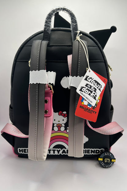 Mochila Loungefly Sanrio: Triple Diversión (Kuromi, Hello Kitty & My Melody)