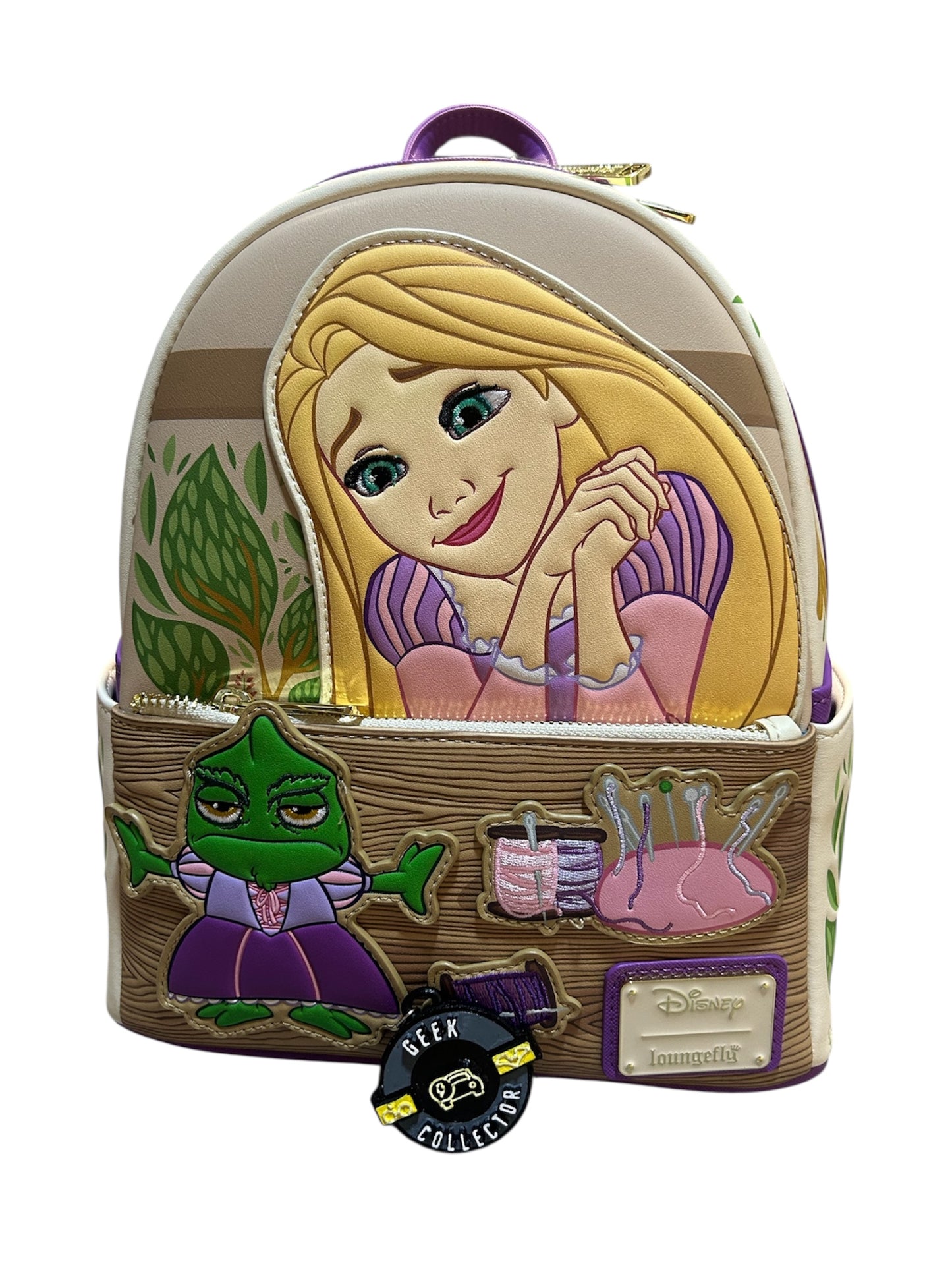 Mini Mochila Loungefly: Disney Tangled - Rapunzel y Pascal (Vestido de Gala)