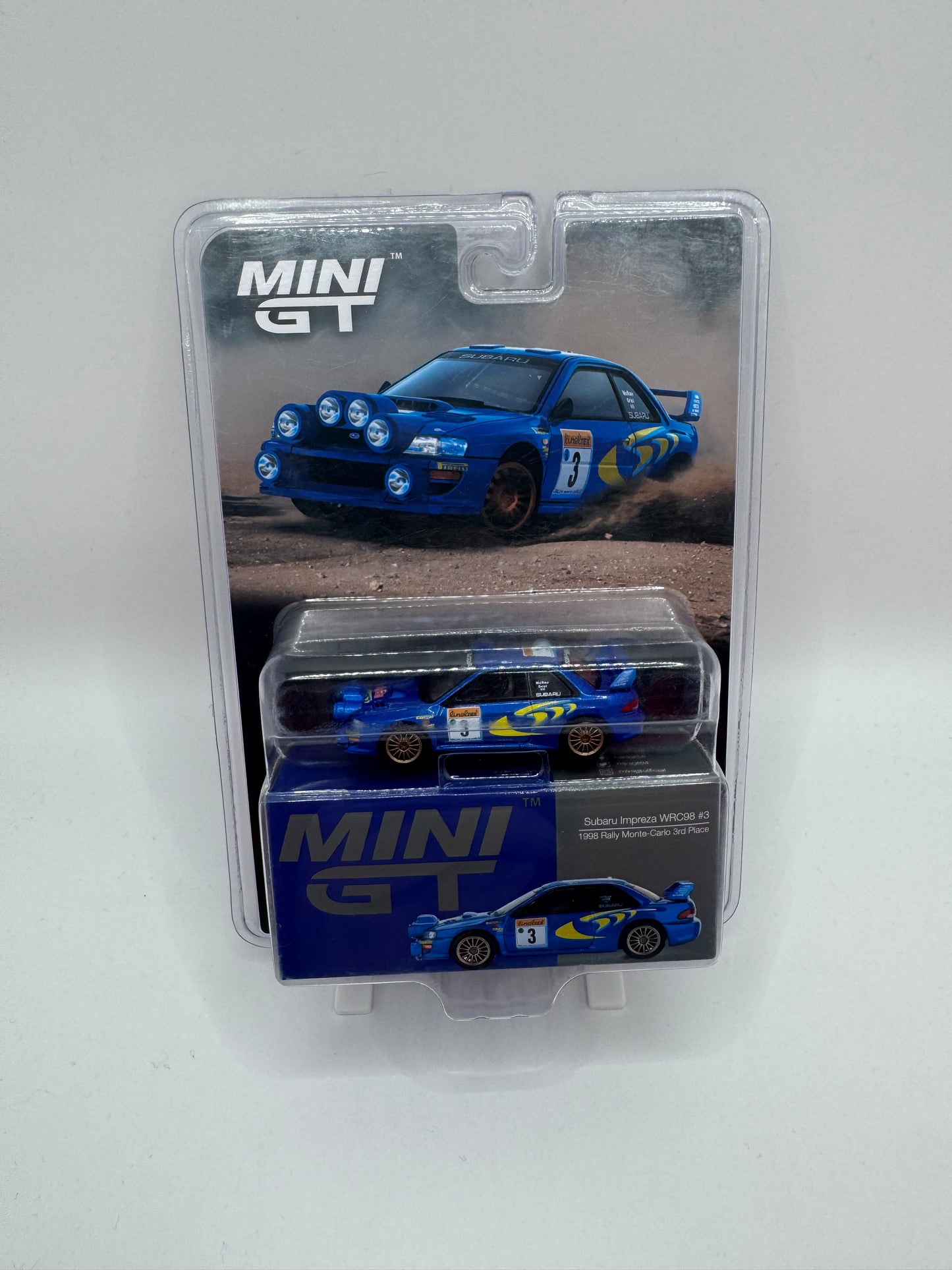 Mini GT: Subaru Impreza WRC98 #3 - Rally Monte-Carlo 1998 (3rd Place)