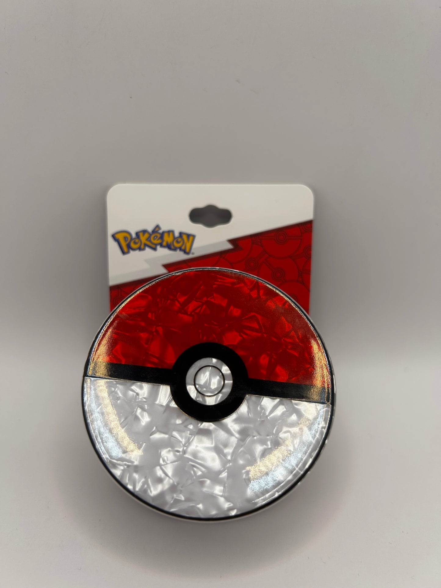 Pinza para Cabello Pokémon - Poké Ball Estilo Nacarado