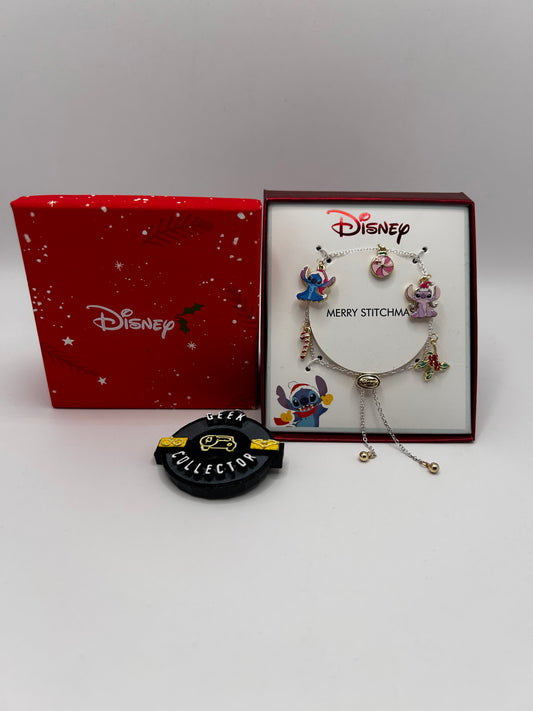 Pulsera Ajustable Disney: Edición Especial "Merry Stitchmas"