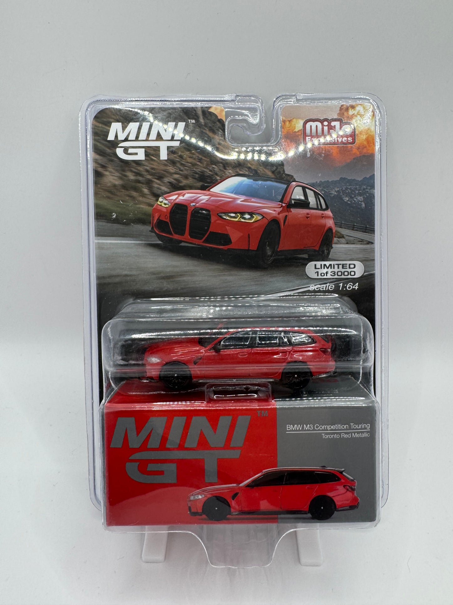 Mini GT: BMW M3 Competition Touring - Toronto Red Metallic