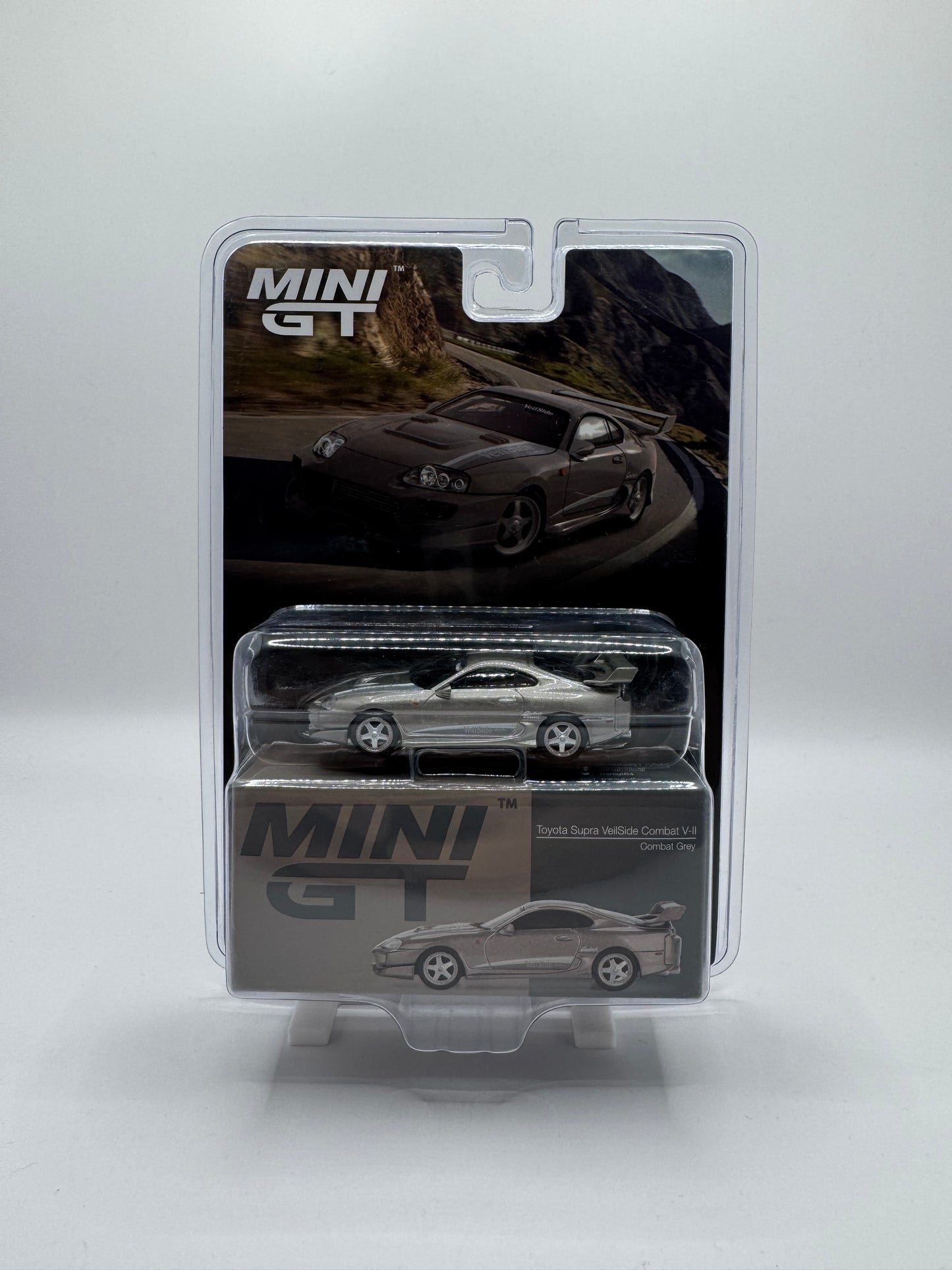 Mini GT: Toyota Supra VeilSide Combat V-II – Combat Grey