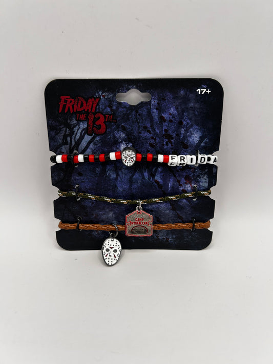 Set de Pulseras Friday the 13th: Edición Camp Crystal Lake