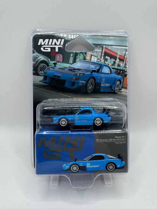 Mini GT: Mazda RX-7 RE-Amemiya "Ama-san Go" - Blue