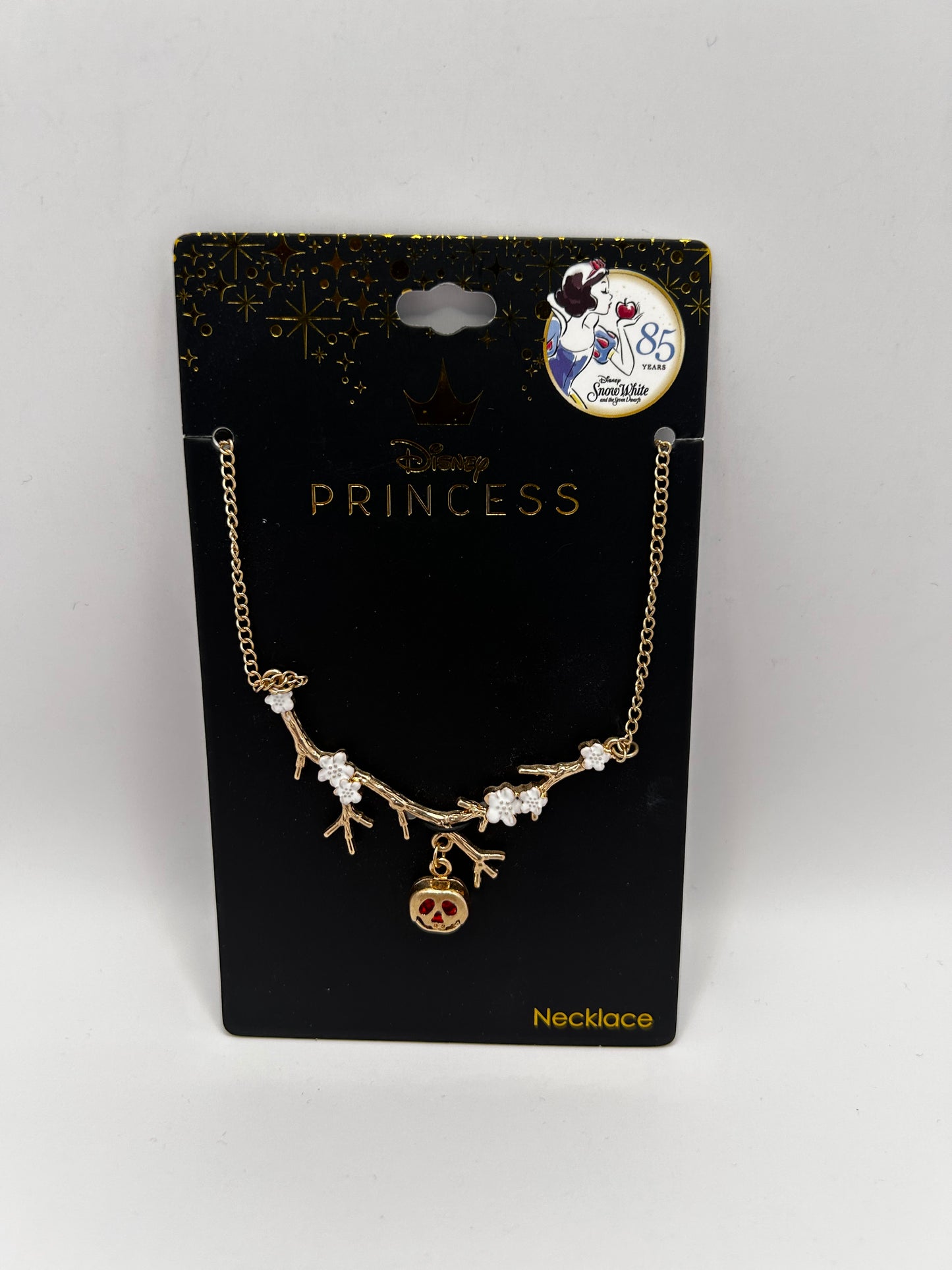 Collar "Rama con Flores y Manzana Venenosa" - Disney Princess