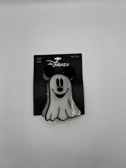 Pinza de Cabello Mickey Mouse Fantasma - ¡Brilla en la Oscuridad!