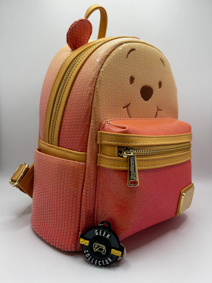 Mini Mochila Loungefly: Winnie the Pooh – Edición Especial Diamond / Brillos