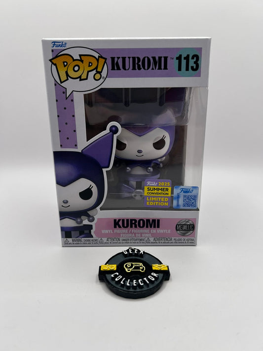 Funko Pop! Sanrio: Kuromi #113 – Metallic Edition (2025 Summer Convention Exclusive)