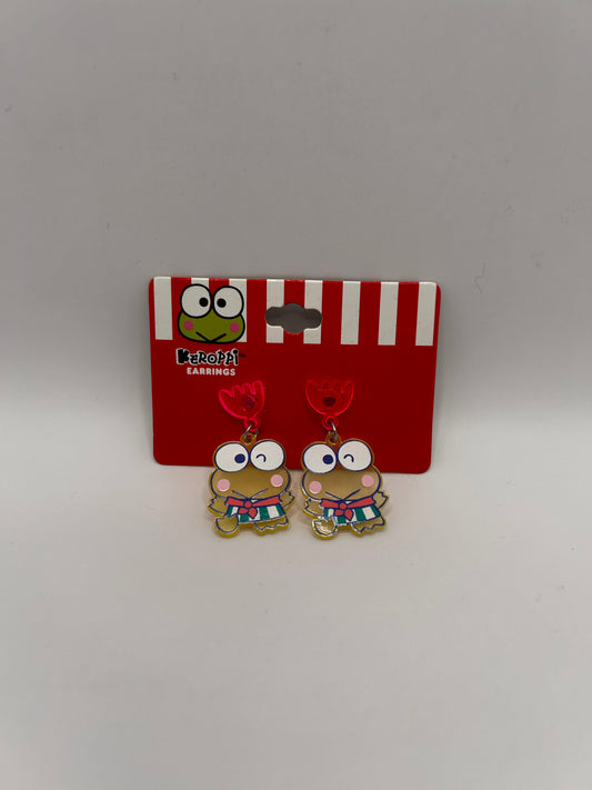 Aretes Sanrio: Keroppi "Winking Frog" – Edición Vintage Pop