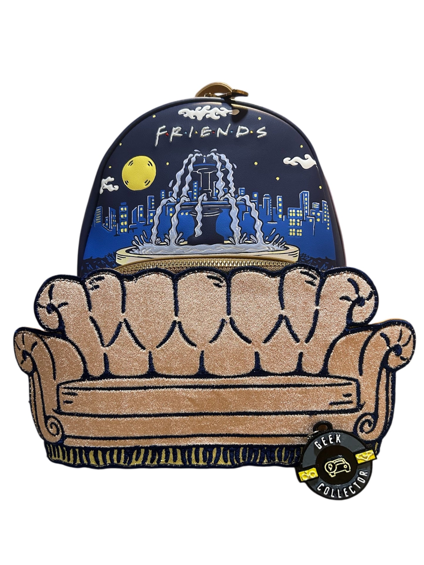 Mini Mochila Loungefly: FRIENDS - La Fuente y el Sofá Icónico