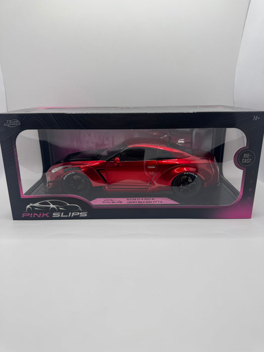Nissan GT-R (R35) Liberty Walk 2.0 - Pink Slips (1:18) Jada Toys