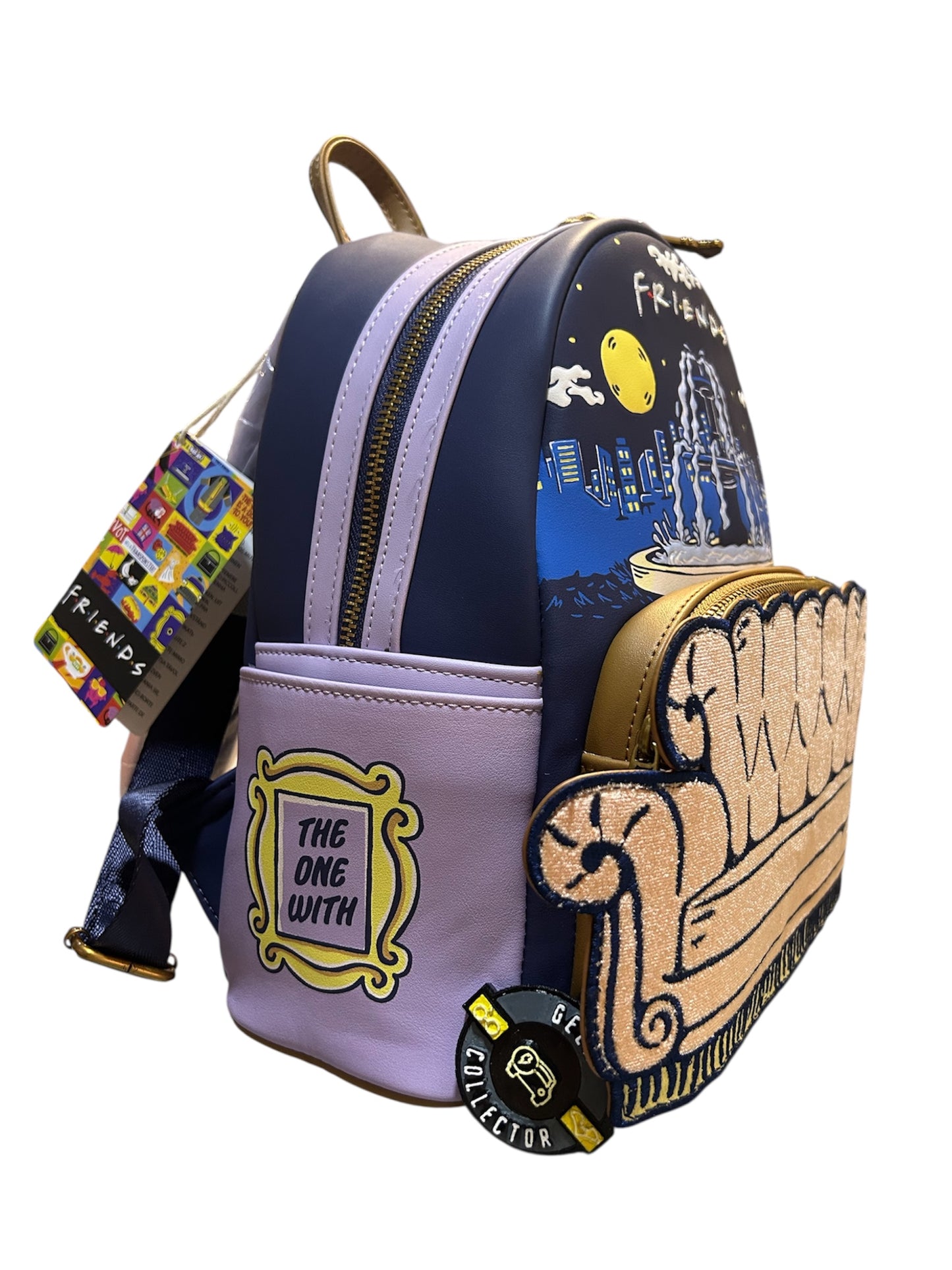 Mini Mochila Loungefly: FRIENDS - La Fuente y el Sofá Icónico