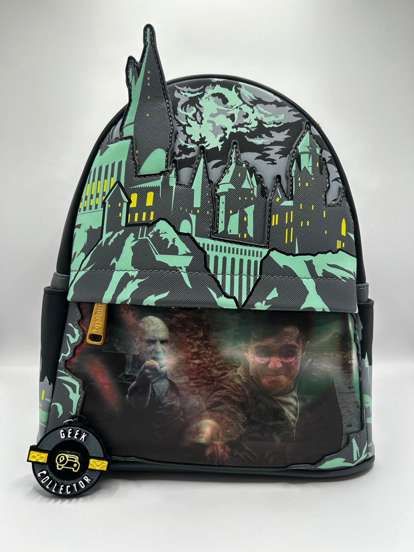 Loungefly Harry Potter Glow in the Dark Battle Scene Hogwarts Mini Backpack Exclusive